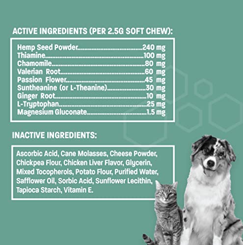 Hemp Calming Treats for Dogs Anxiety