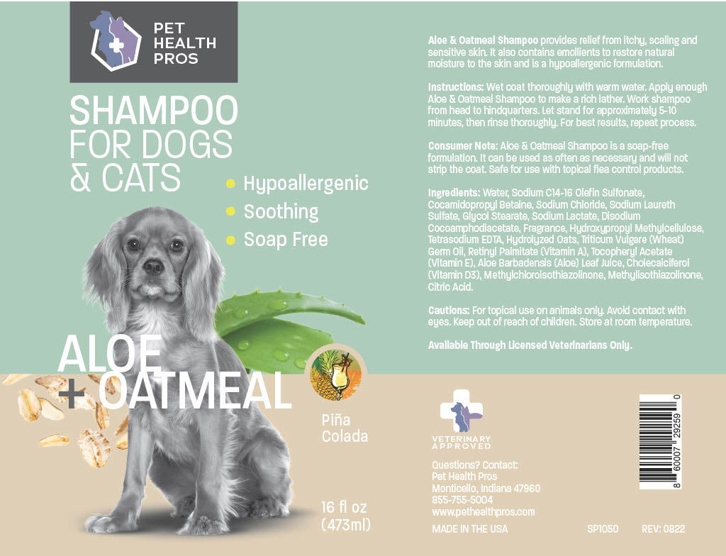 Aloe Oatmeal Shampoo for Dogs - Sensitive Skin Shampoo for Allergies and Itching