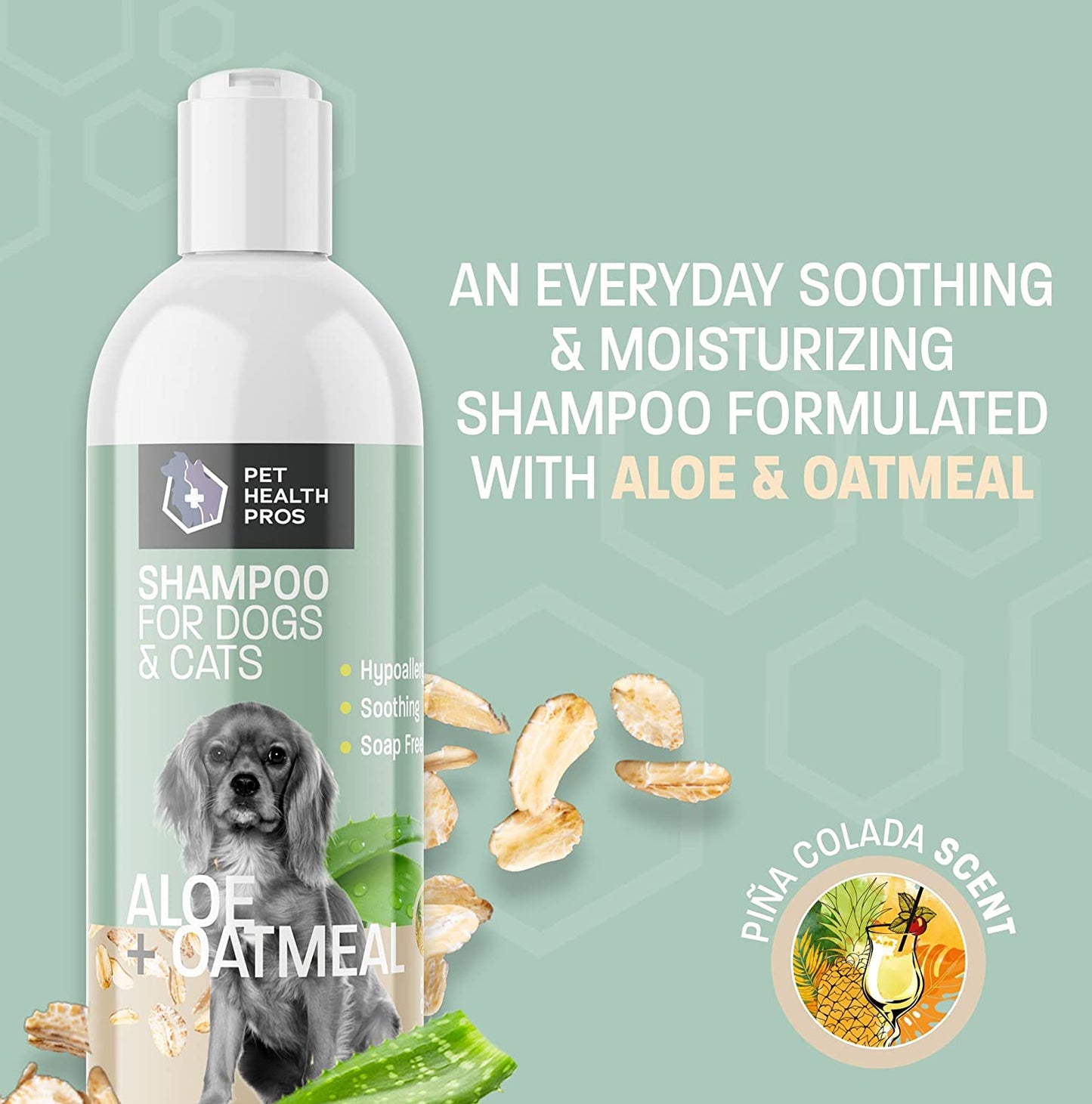 Aloe Oatmeal Shampoo for Dogs - Sensitive Skin Shampoo for Allergies and Itching