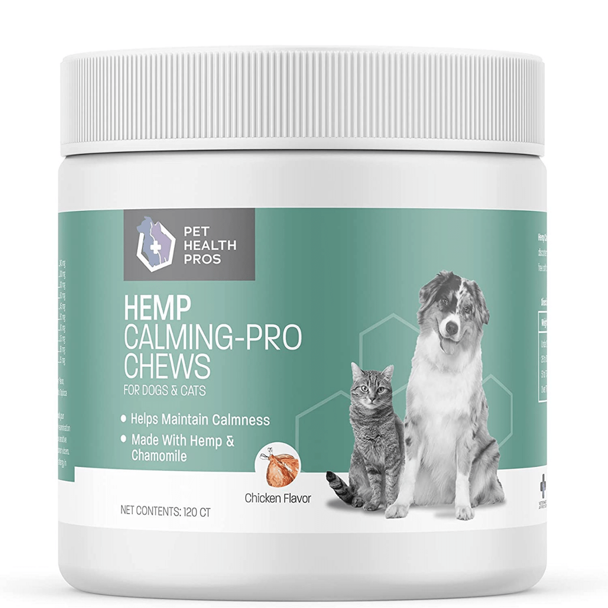 Calming Treats for Dogs Hemp Infused Anxiety Relief Chews All Natural Made in USA Pet Health Pros