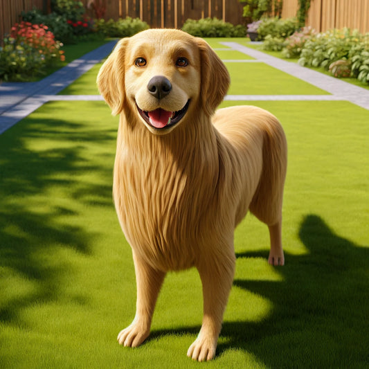 happy and healthy pets with their owners in a park