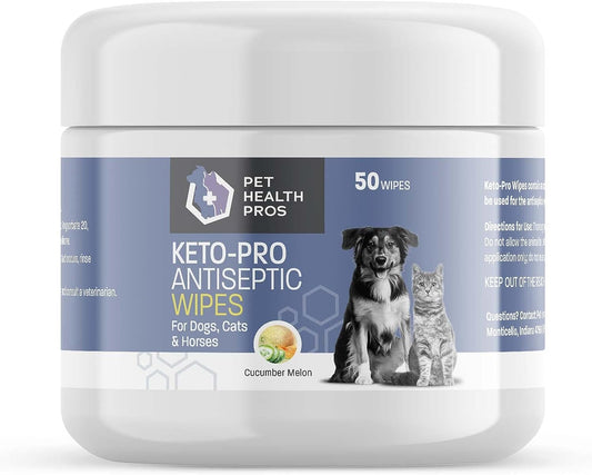 Antibacterial dog wipes by Pet Health Pros