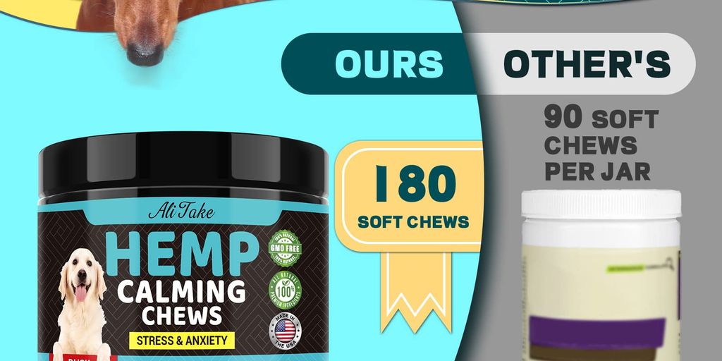 dog with hemp chews