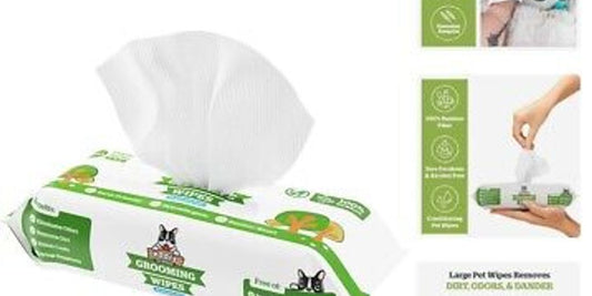 dog grooming with chlorhexidine wipes