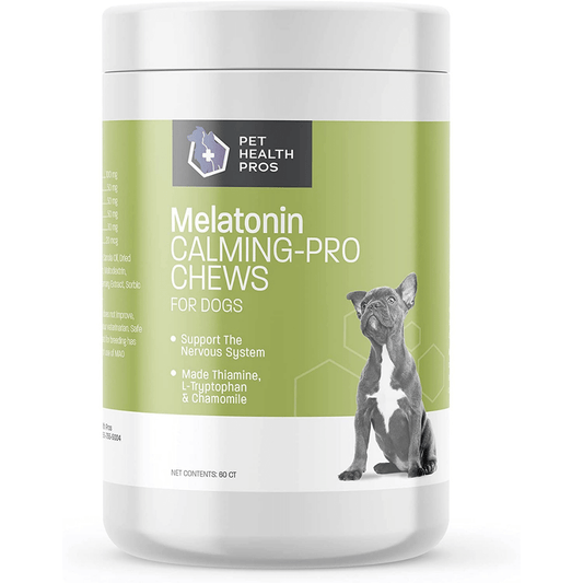 melatonin dog calming treat- pet health pros